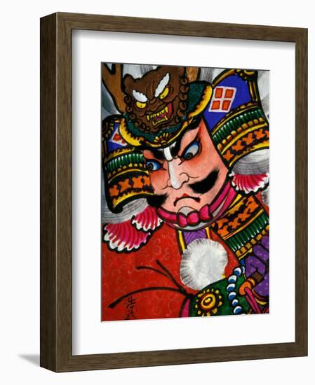 Samurai, Warrior Folk Art, Takamatsu, Shikoku, Japan-Dave Bartruff-Framed Photographic Print