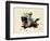 Samurai Warrior Riding a Horse, a Japanese Painting on Silk, in a Traditional Japanese Style-null-Framed Giclee Print