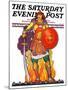 "Samurai Warrior," Saturday Evening Post Cover, February 20, 1932-Henry Soulen-Mounted Giclee Print