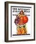 "Samurai Warrior," Saturday Evening Post Cover, February 20, 1932-Henry Soulen-Framed Giclee Print