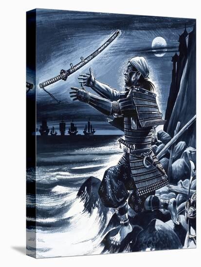 Samurai Warrior-Dan Escott-Stretched Canvas
