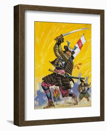 Samurai Warriors-null-Framed Giclee Print