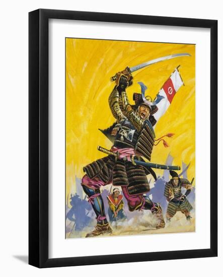 Samurai Warriors-null-Framed Giclee Print