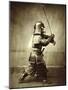 Samurai with raised sword, c1860-Felice Beato-Mounted Giclee Print