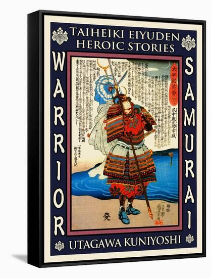 Samurai Yamanaka Yukinori-Kuniyoshi Utagawa-Framed Stretched Canvas