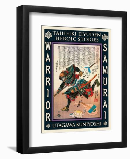 Samurai Yasuda Kunitsugu-Kuniyoshi Utagawa-Framed Premium Giclee Print