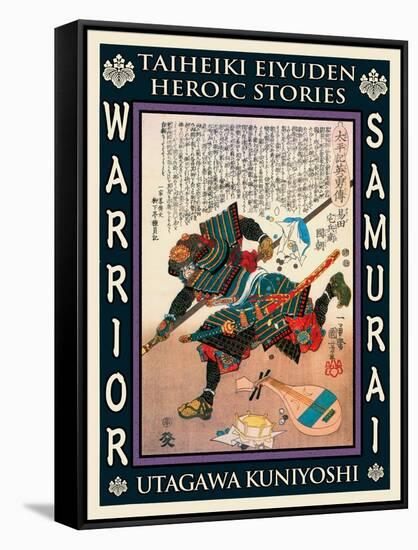 Samurai Yasuda Kunitsugu-Kuniyoshi Utagawa-Framed Stretched Canvas