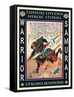 Samurai Yasuda Kunitsugu-Kuniyoshi Utagawa-Framed Stretched Canvas