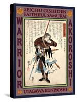 Samurai Yato Yomoshichi Norikane-Kuniyoshi Utagawa-Stretched Canvas