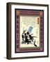 Samurai Yazama Shinroku Mitsukaze-Kuniyoshi Utagawa-Framed Giclee Print