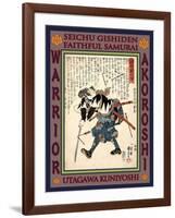 Samurai Yoshida Sadaemon Kanesada-Kuniyoshi Utagawa-Framed Giclee Print