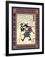 Samurai Yoshida Sadaemon Kanesada-Kuniyoshi Utagawa-Framed Giclee Print