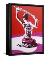 Samurai-Abstract Graffiti-Framed Stretched Canvas