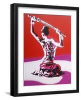 Samurai-Abstract Graffiti-Framed Giclee Print