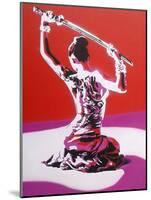 Samurai-Abstract Graffiti-Mounted Giclee Print