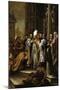 San Ambrosio Absolviendo Al Emperador Teodosio, Ca. 1673-Juan de Valdes Leal-Mounted Giclee Print