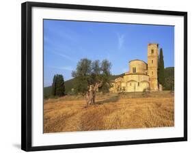 San Antimo Abbey, Siena Province, Tuscany, Italy, Europe-Morandi Bruno-Framed Photographic Print