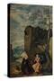 'San Antonio Abad Visita A San Pablo', (San Antonio Abad visits Saint Paul), 1634, (c1934)-Diego Velasquez-Stretched Canvas