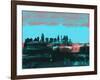 San Antonio Abstract Skyline II-Emma Moore-Framed Art Print