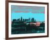 San Antonio Abstract Skyline II-Emma Moore-Framed Art Print