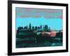 San Antonio Abstract Skyline II-Emma Moore-Framed Art Print