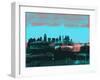 San Antonio Abstract Skyline II-Emma Moore-Framed Art Print