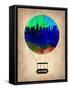 San Antonio Air Balloon-NaxArt-Framed Stretched Canvas