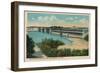 San Antonio Bridge and Fort Geronimo, San Juan, 1909-null-Framed Giclee Print