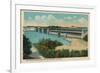 San Antonio Bridge and Fort Geronimo, San Juan, 1909-null-Framed Giclee Print