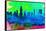 San Antonio City Skyline-NaxArt-Framed Stretched Canvas