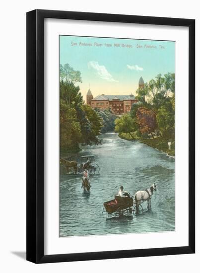 San Antonio River, San Antonio, Texas-null-Framed Art Print