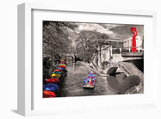 San Antonio River Walk-null-Framed Art Print