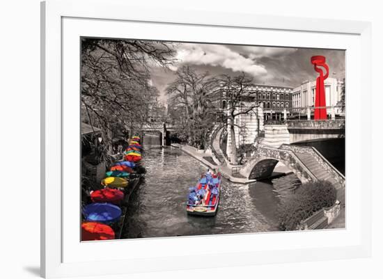 San Antonio River Walk-null-Framed Art Print