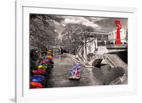 San Antonio River Walk-null-Framed Art Print
