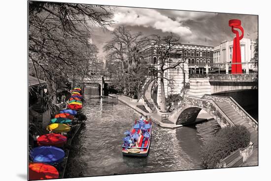 San Antonio River Walk-null-Mounted Art Print