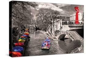 San Antonio River Walk-null-Stretched Canvas