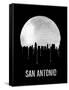 San Antonio Skyline Black-null-Framed Stretched Canvas