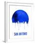 San Antonio Skyline Blue-null-Framed Art Print