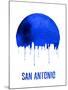 San Antonio Skyline Blue-null-Mounted Art Print