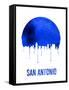 San Antonio Skyline Blue-null-Framed Stretched Canvas