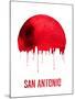 San Antonio Skyline Red-null-Mounted Art Print