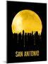 San Antonio Skyline Yellow-null-Mounted Art Print