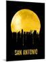 San Antonio Skyline Yellow-null-Mounted Art Print