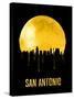 San Antonio Skyline Yellow-null-Stretched Canvas