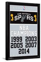 San Antonio Spurs - Champions 17-null-Framed Poster