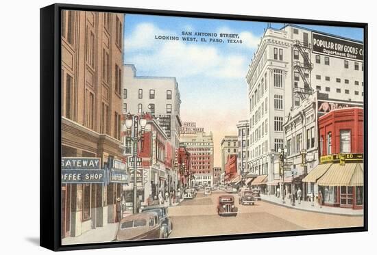 San Antonio Street, El Paso, Texas-null-Framed Stretched Canvas