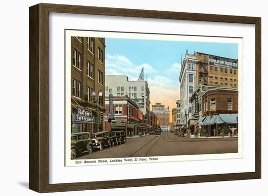 San Antonio Street, El Paso, Texas-null-Framed Art Print