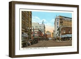 San Antonio Street, El Paso, Texas-null-Framed Art Print