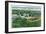 San Antonio, Texas - Breckenridge Park, Aerial View of the Open Air Theatre, c.1944-Lantern Press-Framed Art Print