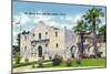 San Antonio, Texas - Exterior View of the Alamo, c.1945-Lantern Press-Mounted Art Print